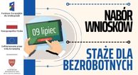 Zdjęcie artykułu Od 09 lipca - wznowienie EFS+ staż dla osób bezrobotnych