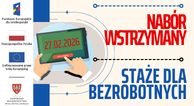 Zdjęcie artykułu Od 27 lutego - wstrzymanie naboru na STAŻE