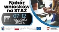 Zdjęcie artykułu od 07 do12 września 2023 r - nabór wniosków na staże